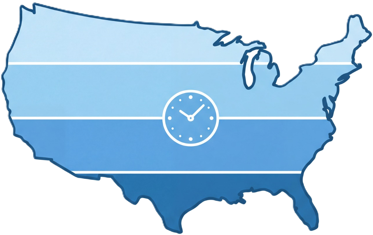 US Time Zones Map — Current Time in Every State | ZoneNow